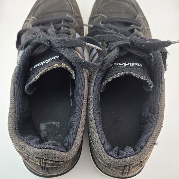 Adidas NEO Mens Size 10 Black Canvas Low Top Sneakers Skate Shoes F38133 11/13 - Picture 5 of 14